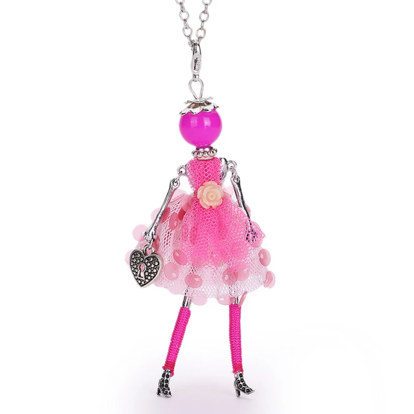 YLWHJJ new women fashion statement necklaces doll princess rose Red pendant classic jewelry to send girls gifts choker | Украшения и