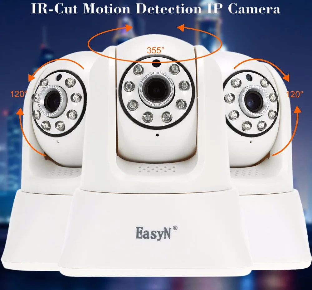 EasyN Беспроводная 2.0MP IP камера Wifi 1080P P2P ONVIF CCTV камера безопасности H.264 P/T IR-Cut ночное видение Обнаружение движения IP Cam