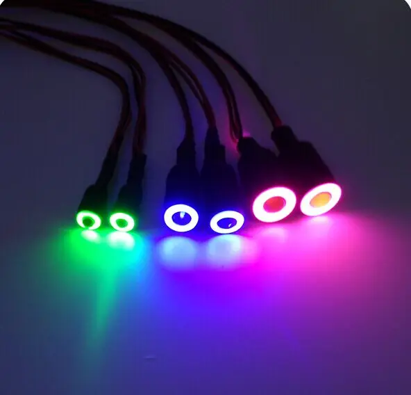 Радиоуправляемая Автомобильная фара круглые фары глаза ангела для DIY