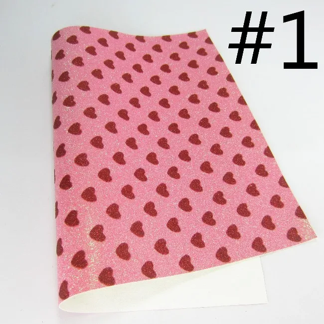 1 Chunky Glitter Fabric Leather For Shoes DIY Bows A4 Sheet 8"x11.8" 1piece DG005 - Цвет: 1