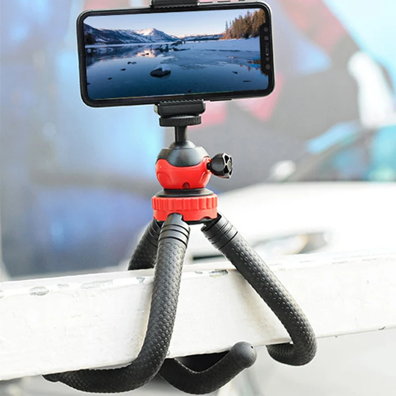 Гибкий эластичный резиновый штатив осьминога с Bluetooth дистанционным затвором для