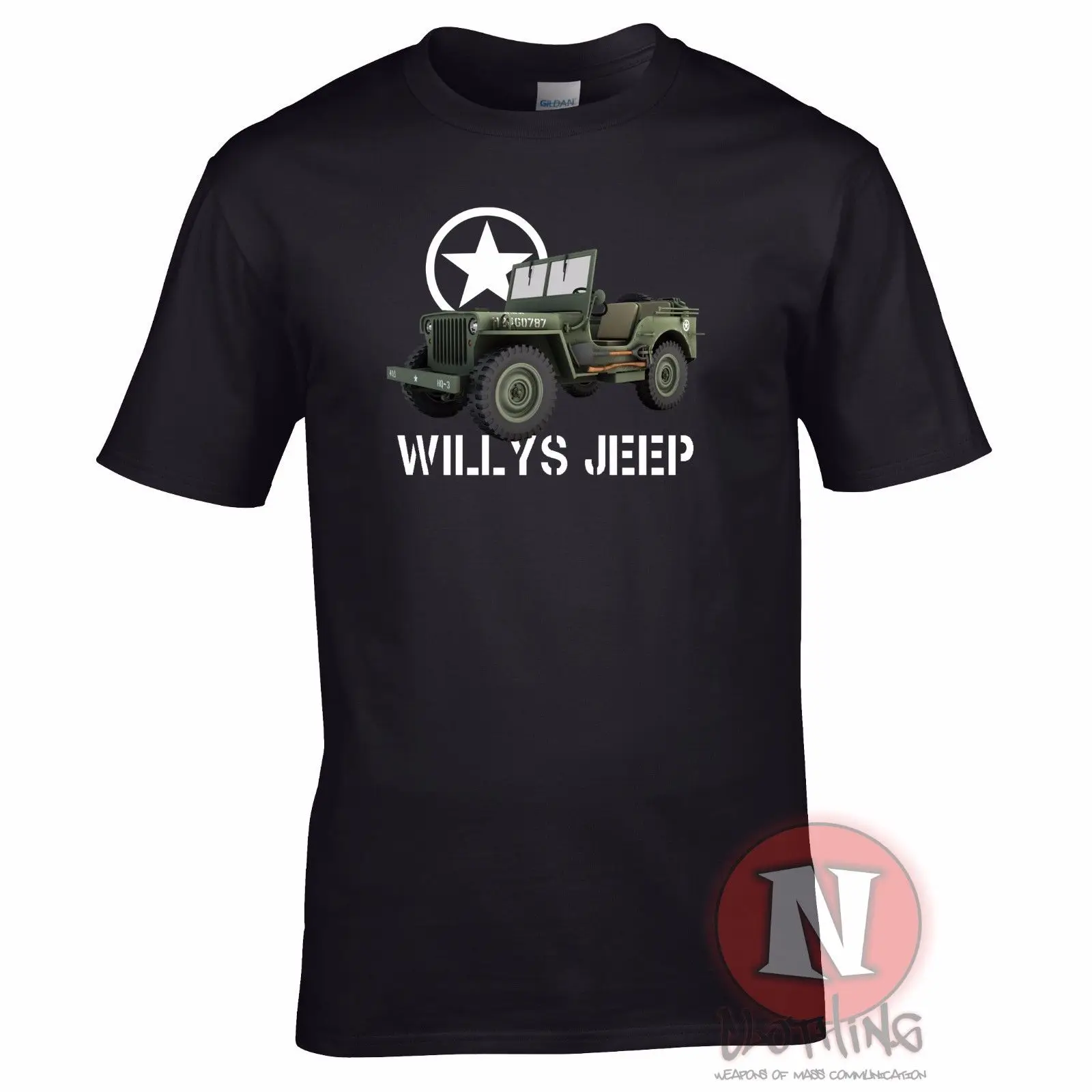 Горячая Распродажа, новая мужская футболка Willys, футболка с джипом, военная ностальгия WW2, D-day, история автомобиля, Allied WWII, забавная футболка с круглым вырезом - Цвет: 2
