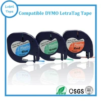 5pklot dymo letratag label tape lt 91205 compatible dymo label maker 12mm4m