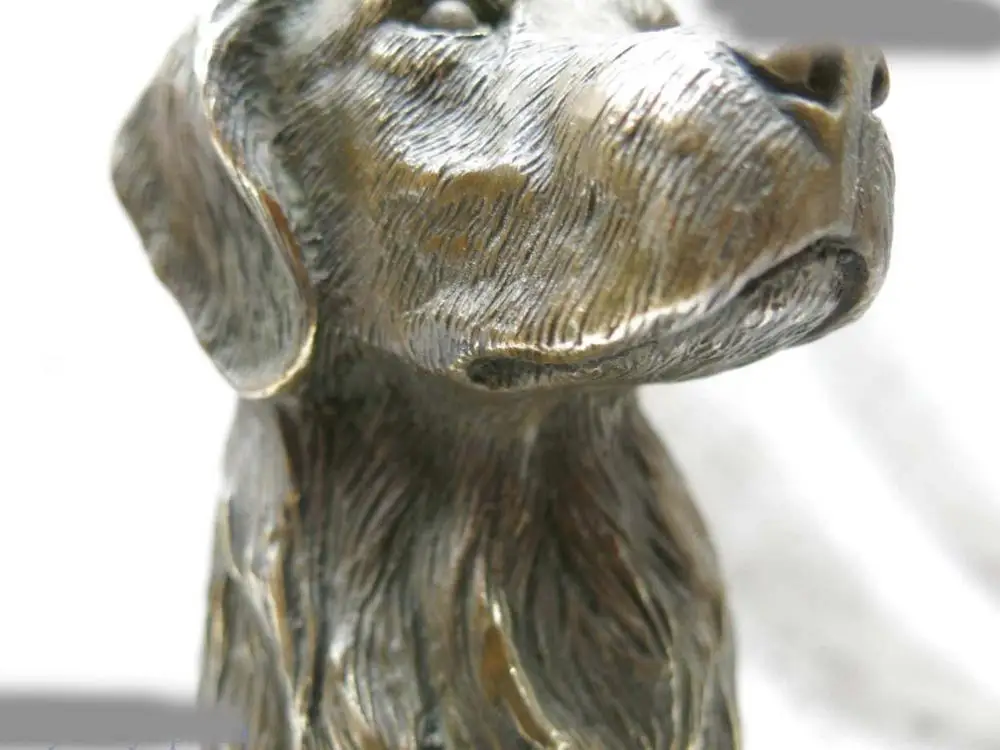 9 &quotтонкая латунная скульптура Китай резная фэн-шуй счастливая Красивая статуя