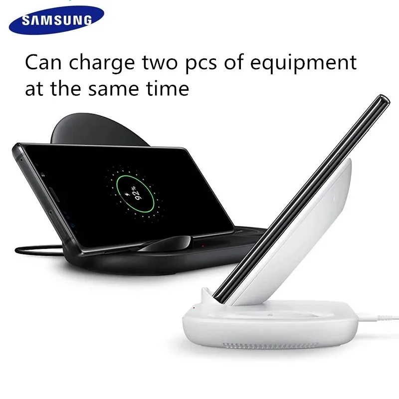 100% натуральная samsung Беспроводной Зарядное устройство Duo Док Двойной EP-N6100TBCGCN