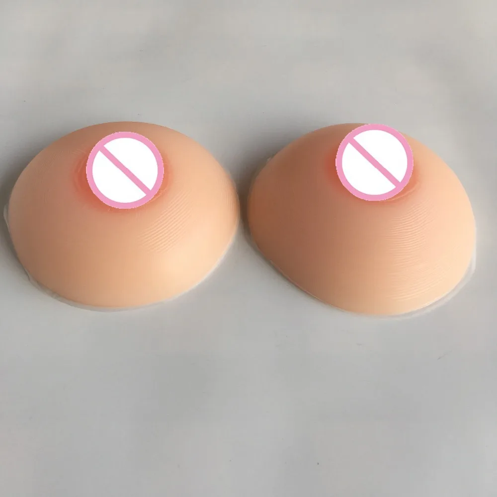 500g real round silicone breasts drag queen crossdressing fake form boobs soft touch A cup |