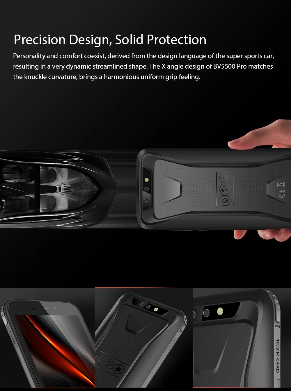Blackview BV5500 Pro, Android 9,0, 5,5 дюйма, смартфоны с оперативной памятью, 3 ГБ ROM, 16 ГБ, четыре ядра, две sim-карты, 4G, LTE, мобильные телефоны, NFC, OTG