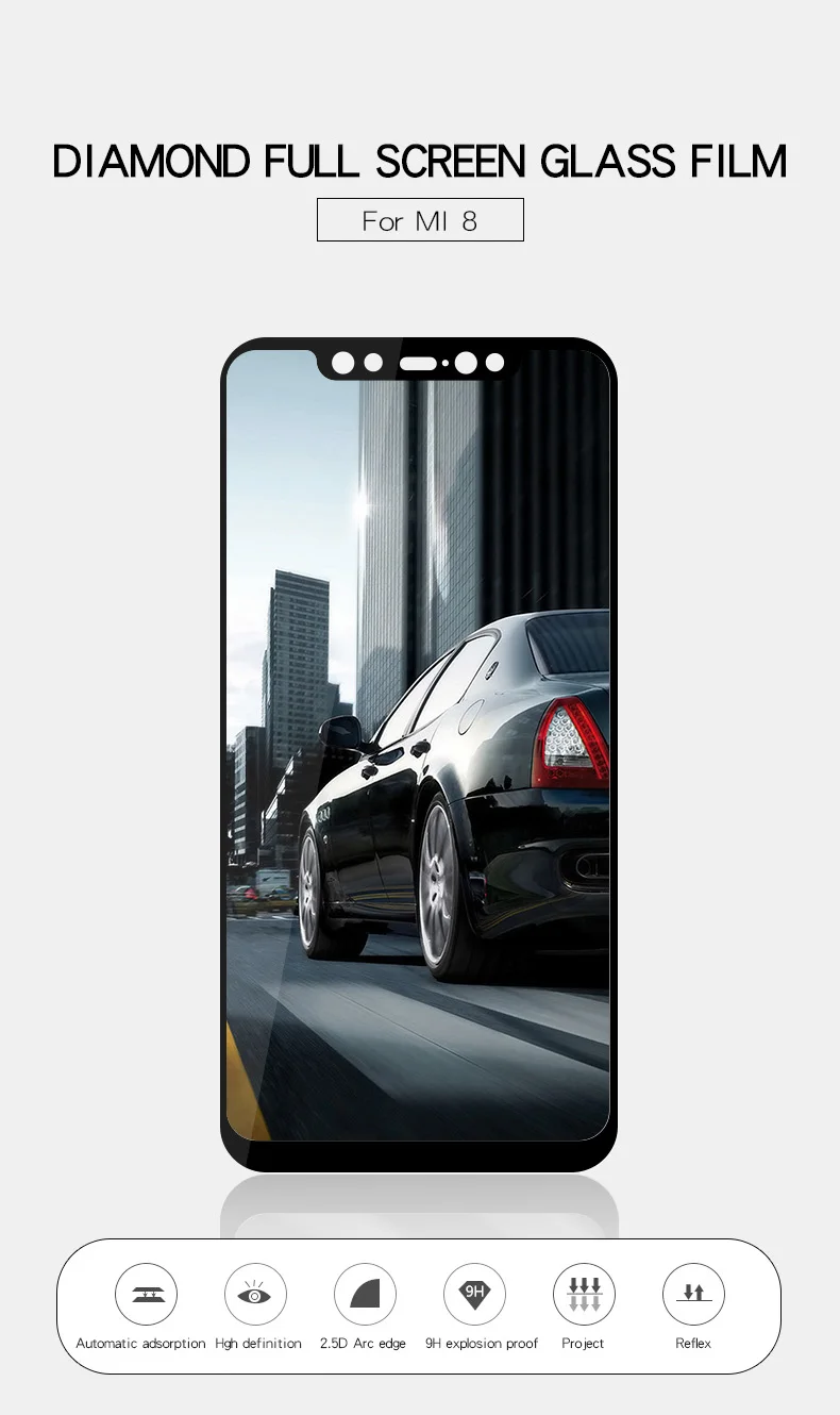 Xiaomi mi 8 закаленное стекло xiaomi mi 8 Защитная пленка для экрана полное покрытие xiaomi m8 Lite mi 8 Pro закаленное стекло