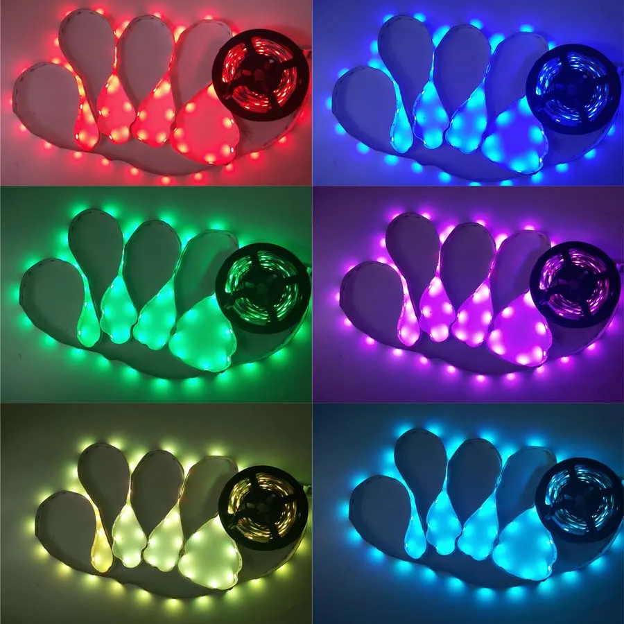 5050 RGB Светодиодные ленты свет 5 м SMD Светодиодная лента светодио дный