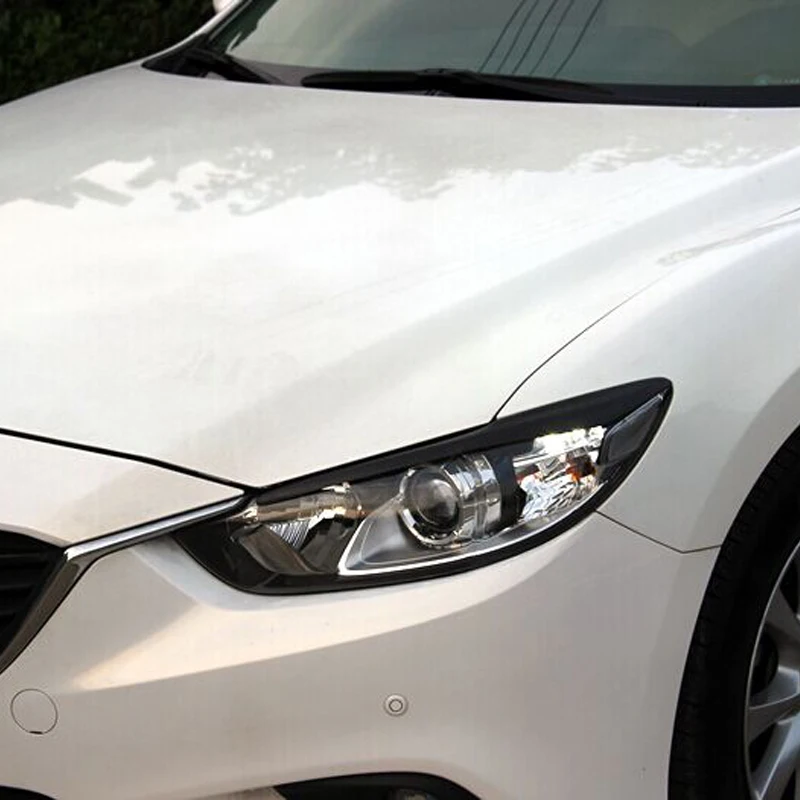 Чехол для передней фары из углеродного волокна Mazda Atenza 6 2014 2015|headlight eyelids|for mazda 6carbon