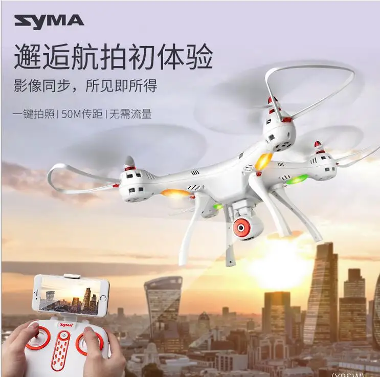 SYMA x8sw FPV-системы Радиоуправляемый Дрон x8w Обновление версии Quadcopter с 720 P Wi-Fi Камера