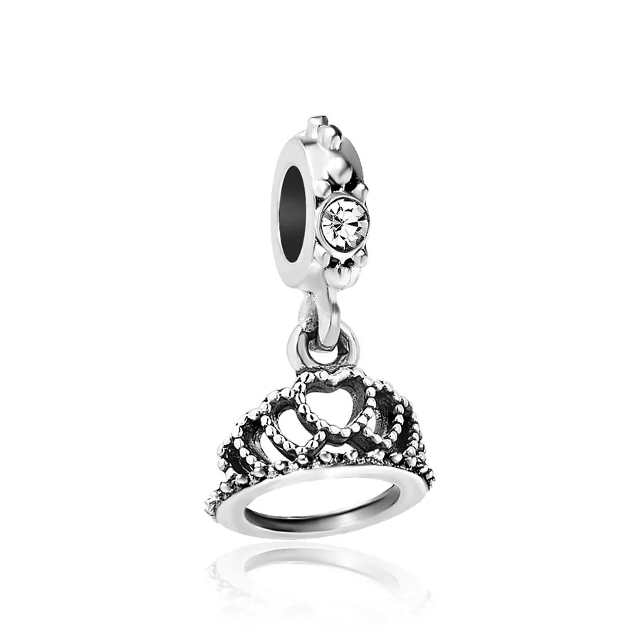 1 шт. Серебряная роза цветок жизни подвесные Бусины Fit Pandora оригинальный браслет