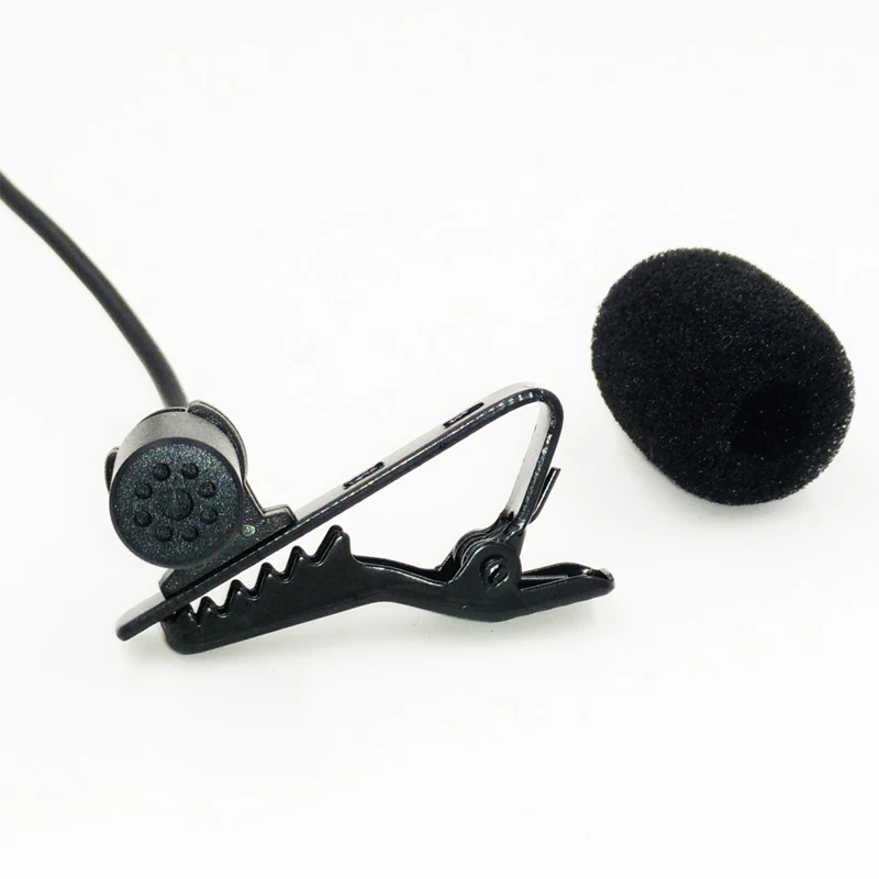Всенаправленный cardiod Clip-On Lavalier конденсаторный микрофон для Sony видеокамеры panasonic