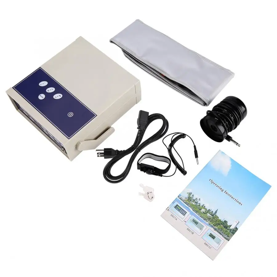 110V US Plug Relaxation Devices Body Detox Machine Ion Array Footbath Spa Cleanse Ionic Waist Belt Detoxiation Massager Treatment - Цвет: 110V US Plug