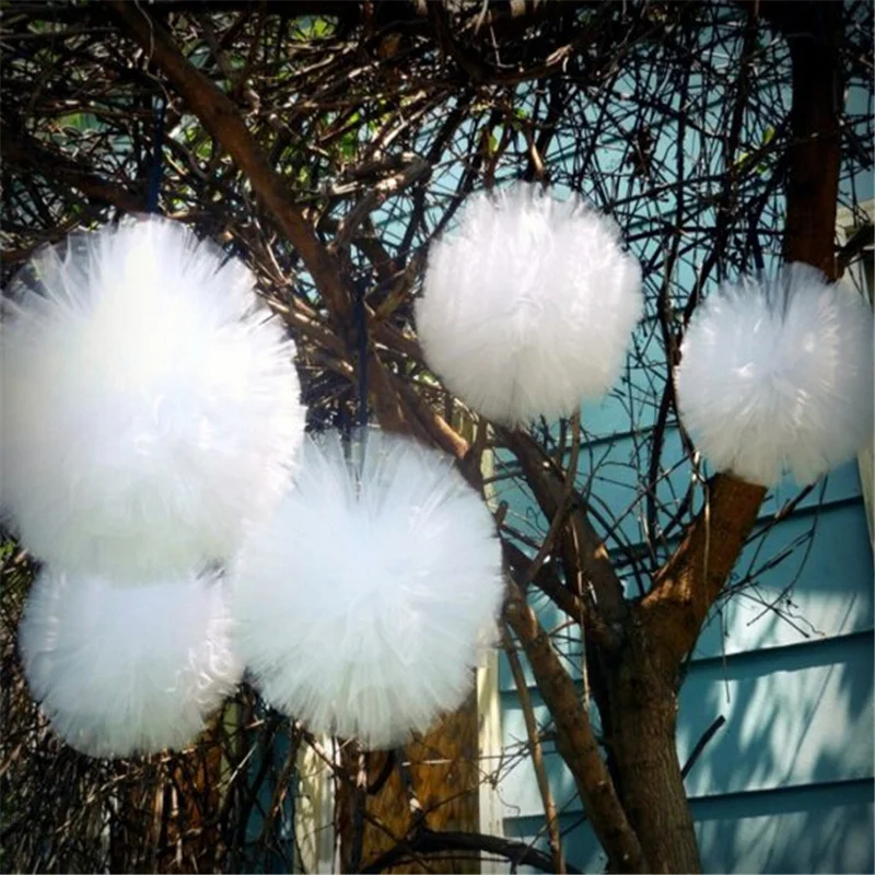 20 '཮ см свадебные вечерние с большими помпонами Висячие Рождественские пачки