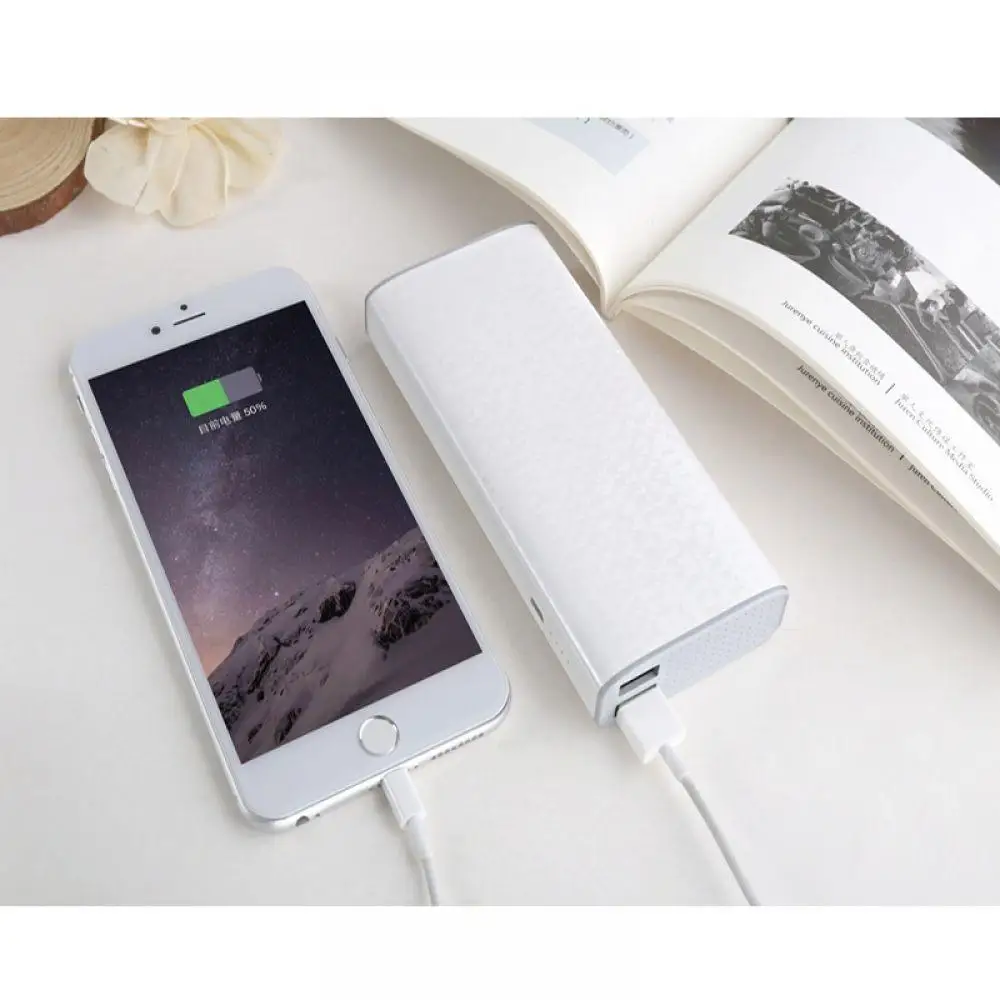 10000 мАч большой емкости внешний аккумулятор с двумя usb портами выход Slylish power Bank 3D