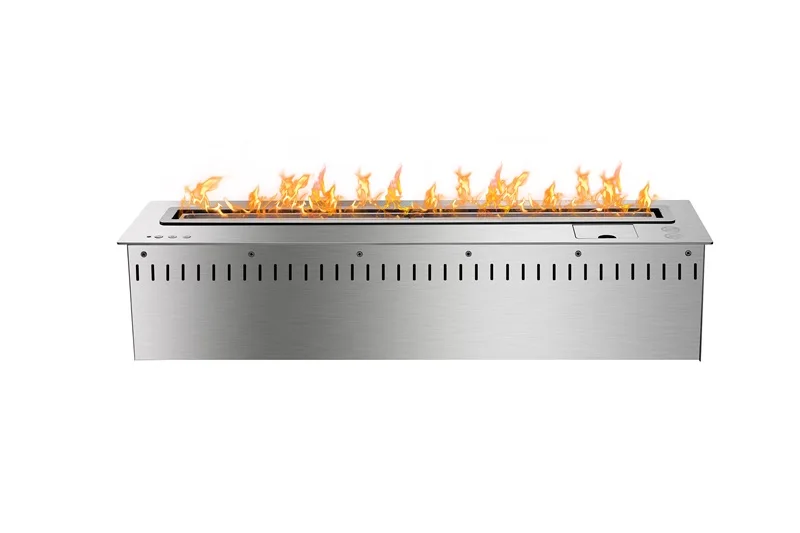 800mm Long Remote control intelligent wifi black or silver automatic ethanol flames fireplace | Обустройство дома