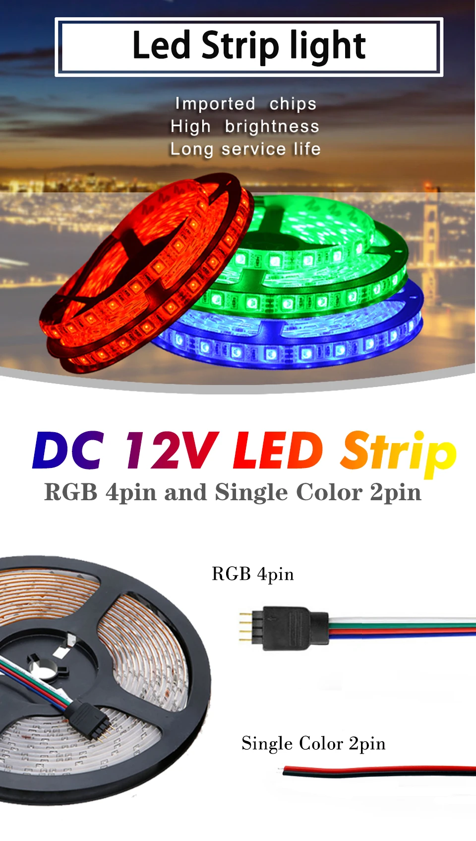 RGB светодиодный светильник 12 В DC водонепроницаемый Светодиодный светильник 5 м 300 светодиодный s 5050 2835 Гибкая Диодная Лента светодиодная лента e светильник ing теплый белый