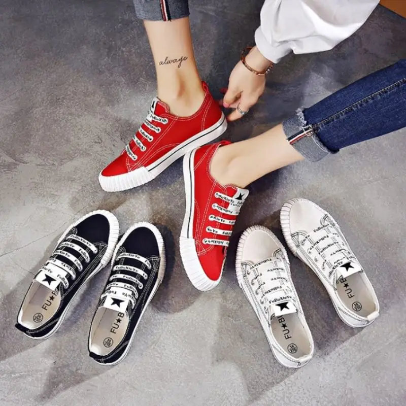 SJJH/Женская парусиновая обувь для скейтбординга удобные кроссовки из