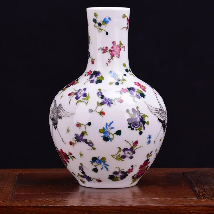 Керамическая ваза Jingdezhen светящаяся в современном стиле минимализма для гостиной