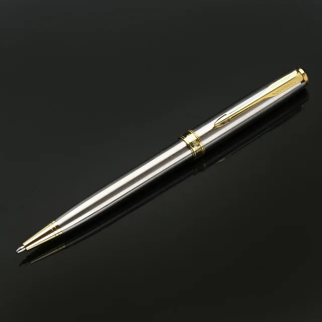 Metal gold Шариковая ручка STOHOLEE, металлические, золотые, серебряные ручки для письма, канцелярские принадлежности, школьные, офисные принадлежности, шариковые ручки - Цвет: Metal gold