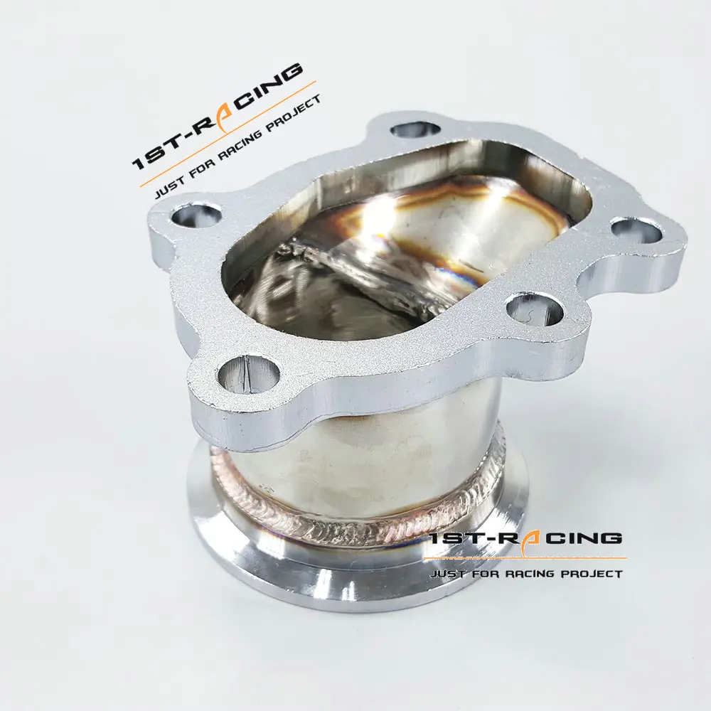 Для GT25 GT28 T25 T28 Turbo Down Pipe 5 bolt to 2 &quot63 мм V band Flange Adapter|v band|v flangeadapter flange |