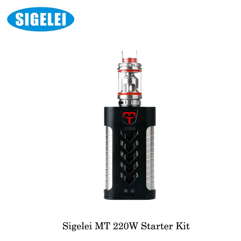 Новое поступление 220 Вт оригинальный Sigelei MT TC Starter Kit с Revolvr бак 4 0 мл работает на 2