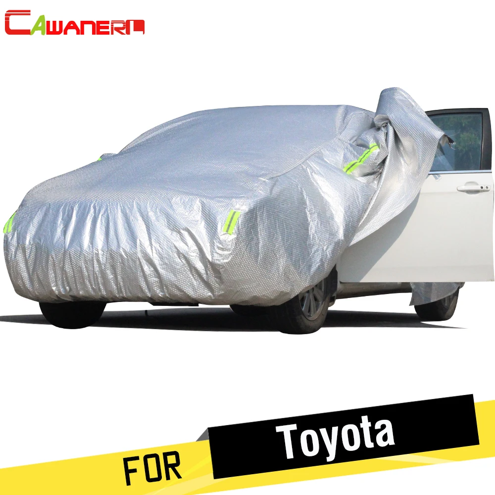 Cawanerl Thicken Cotton Car Cover Waterproof Sun Snow Rain Protection Cover For Toyota Crown Vios Highlander Camry Levin Yaris