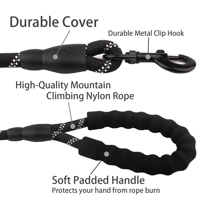 Нейлоновый кабель для перевозки больших собак поводок сбруя домашних животных