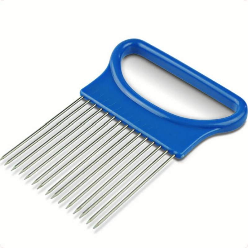 Легко и быстро чистится Лук держатель вилы Нержавеющая сталь + пластиковый