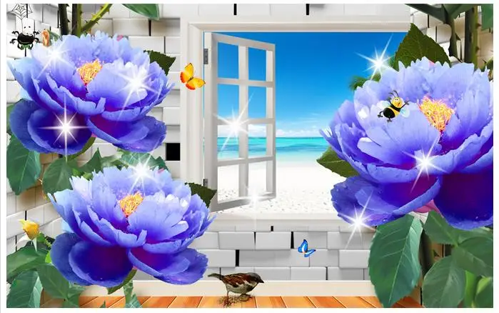 Высококачественные пользовательские фотообои 3d фрески настенная бумага