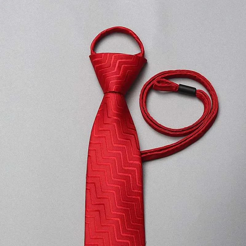 Модные деловые галстуки на шнурке 7 см тонкий мужской галстук легко тянуть Tiecord
