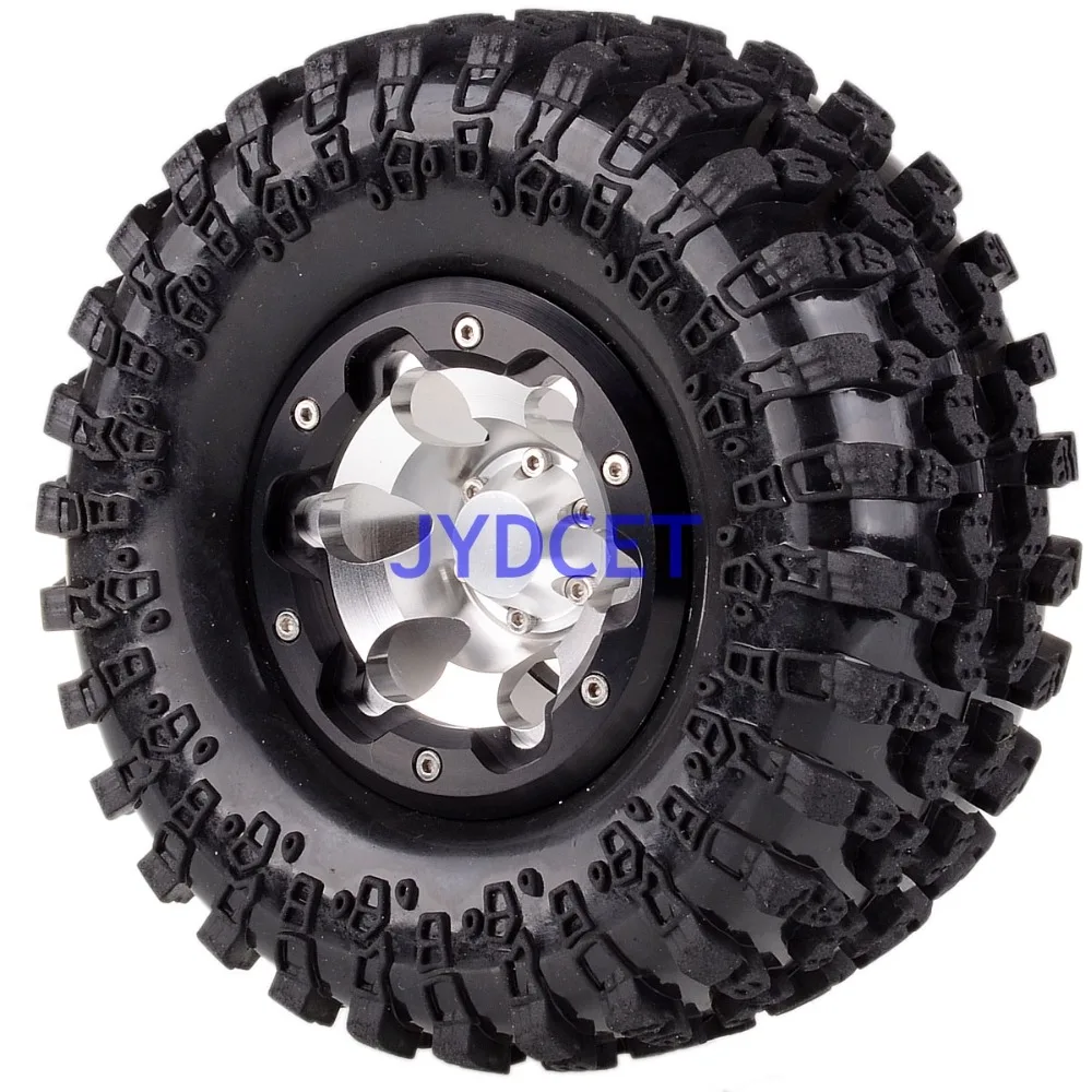 2023-3021 алюминиевые 2 &quotBeadlock Колесные диски ступицы и 125 мм шины для RC 1/10 Axial HPI SCX10 II