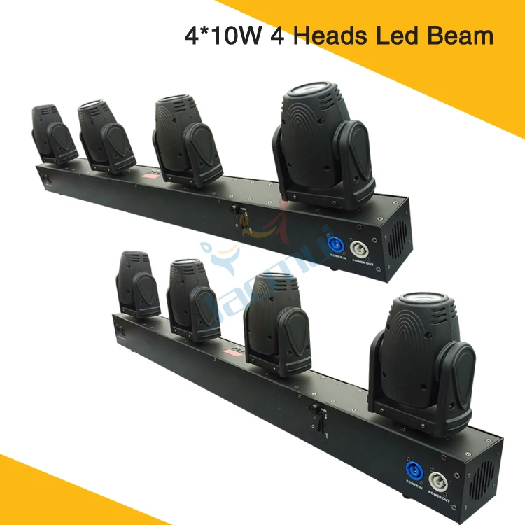 

(2Pcs/Lot) 4*10W Powerful Led Moving Head RGBW Led Beam Stage Light