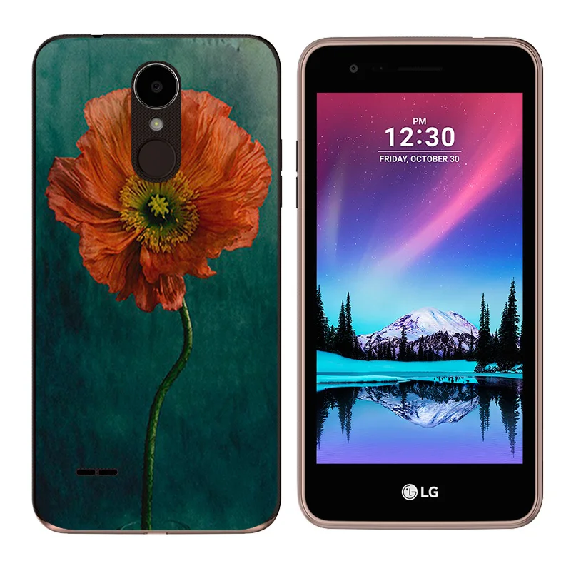 Для LG K4 2017 X230K чехол мягкий TPU силиконовый кошачий пейзаж для телефона с рисунком