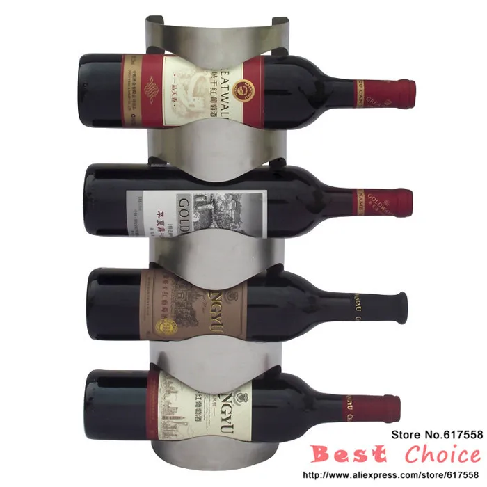 Stainless Steel Wall Mounted wine rack Iron decorative wall mounted racks JJ-011 | Дом и сад