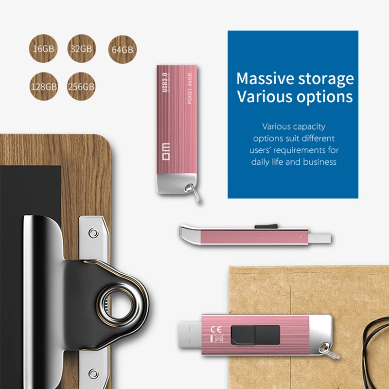 DM PD021 256 ГБ USB флеш накопитель 128 Гб металл 64 Флешка 3 0 карта памяти 32 реальная