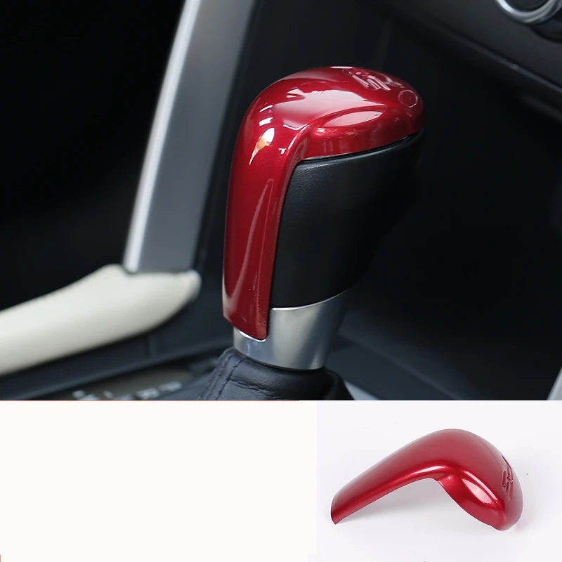 Red Для Mazda 2th CX-5 CX5 CX 5 рычаг переключения передач, накладка на голову, отделка интерьера, пайетки, авто аксессуары - Цвет: Red