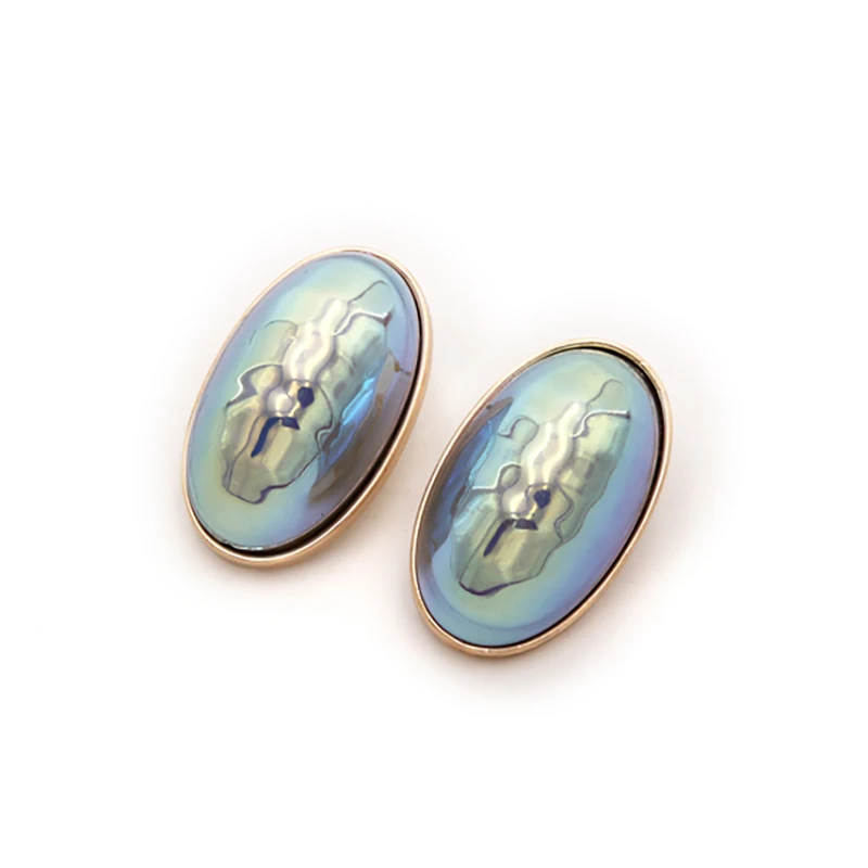 Fashion Ladies Girls Shell Pearl Stud Earrings Baroque Oval Geometric Handmade Accessories Trendy Boucle D'oreille 2018 | Украшения и