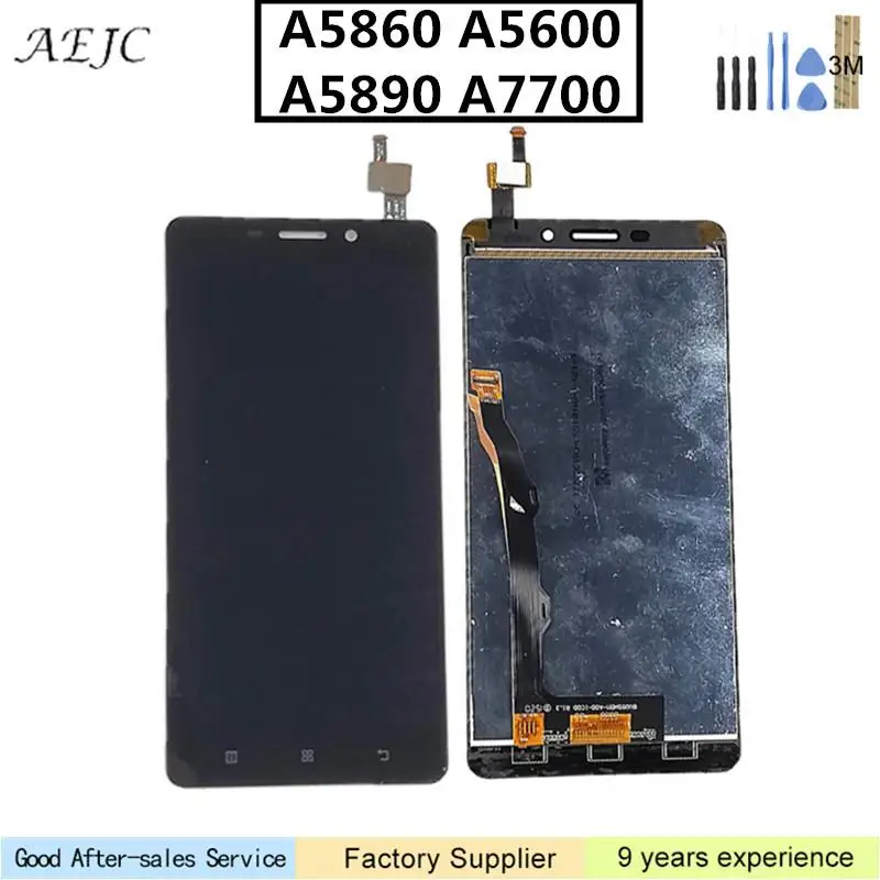 Для lenovo A5600 A5890 A5860 A7700 ЖК дисплей Дисплей сенсорный Панель Экран планшета Стекло