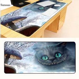 Yuzuoan, бесплатная доставка, милые резиновые большие коврики для мыши с принтом кота, с закругленными краями, для Cs Go, коврики, сделай сам, дизайн, компьютерный игровой стол, коврик для мыши