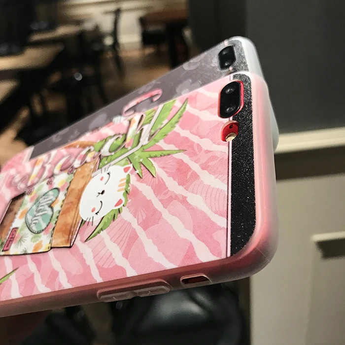 Wmzsucc милый мультфильм Кофе шаблоны Cat Прозрачный чехол для iPhone 6 6S 8 плюс 7 мягкий