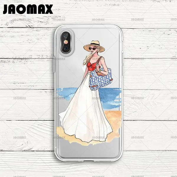 Модный сексуальный пляжный Дорожный Чехол Jaomax для телефона девушек iPhone XS 8 7 6 PLUS X
