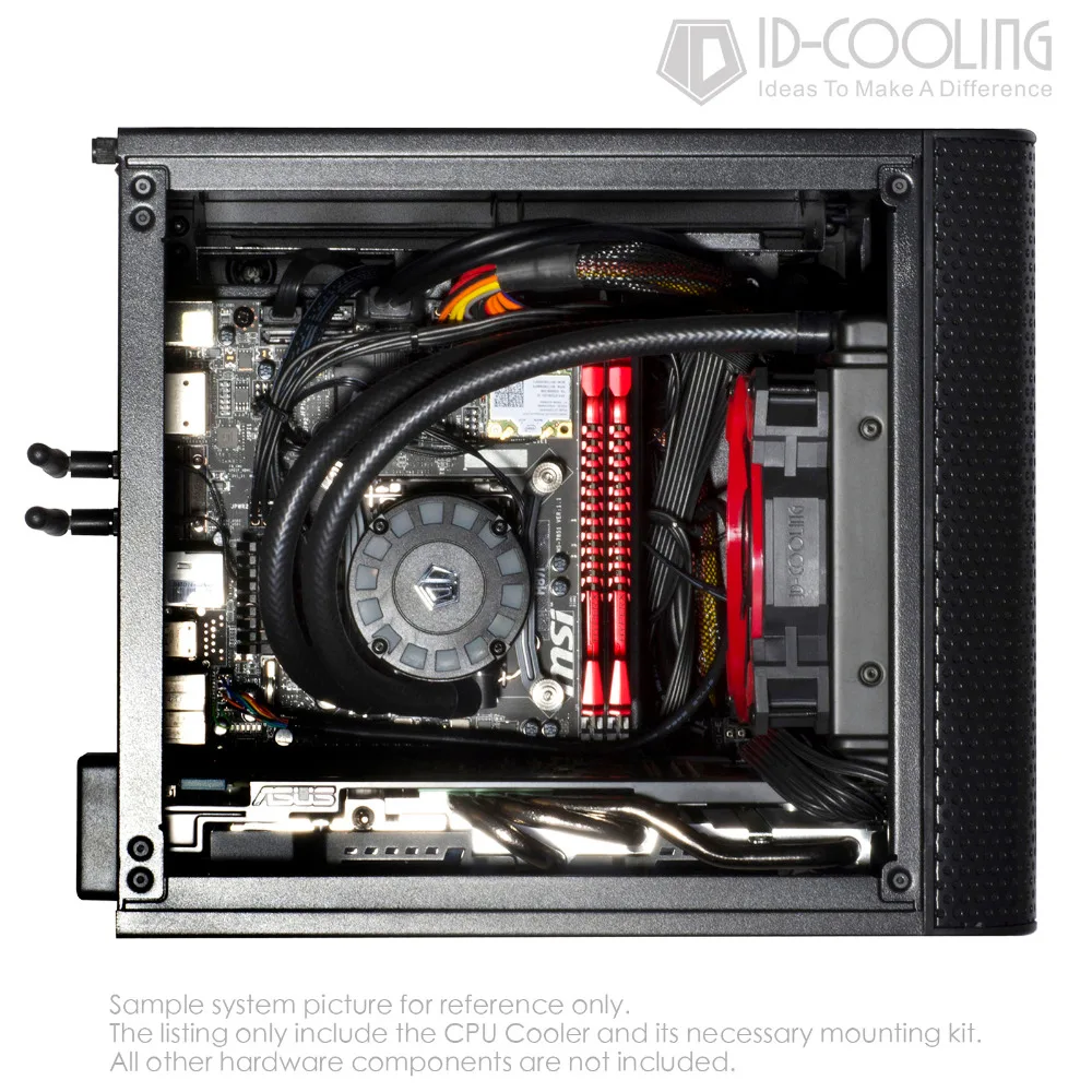 ID COOLING FROSTFLOW 120L кулер для воды уникальный Comet tail светодиодный светильник 120 мм