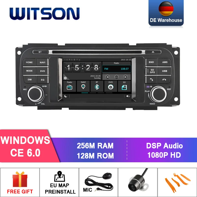 Автомобильный DVD плеер WITSON для Jeep Caravan радиоприемник Dakota Durango Interpid PT Cruiser Ram GPS