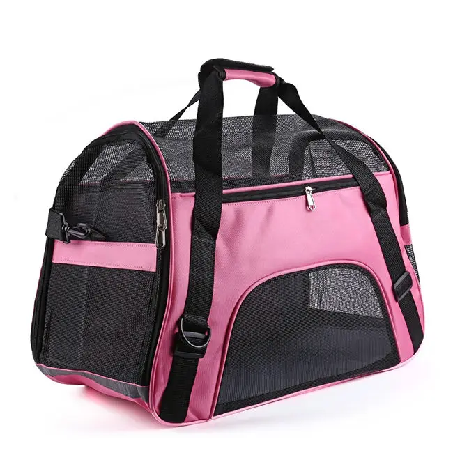 Pink Дорожная переноска для домашних животных для собак, кошек, сумка, портативный уличный рюкзак, переноска для маленьких собак, сумка-слинг для щенков, котят, чихуахуа, маленьких животных - Цвет: Pink
