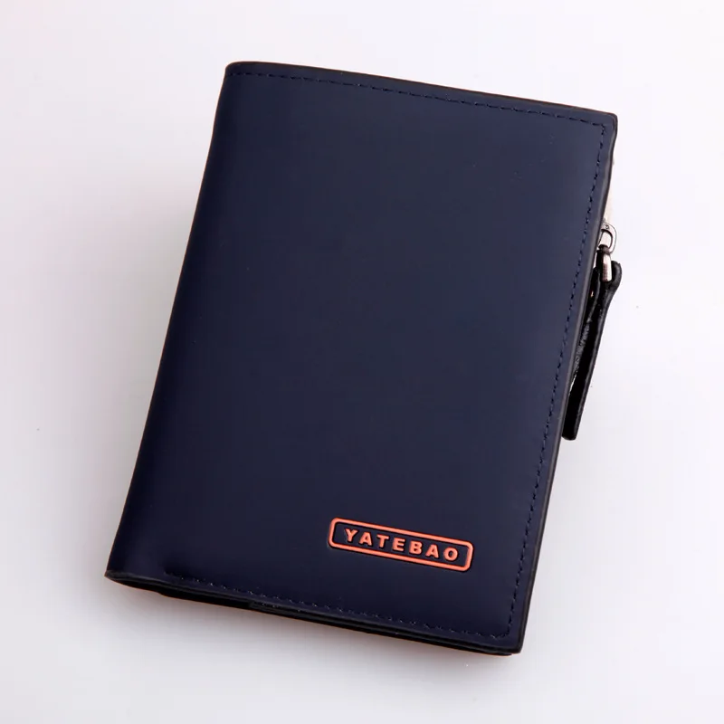 Новый Повседневная Кожа PU Мужчины Короткие Кошельки Портмоне Бренд