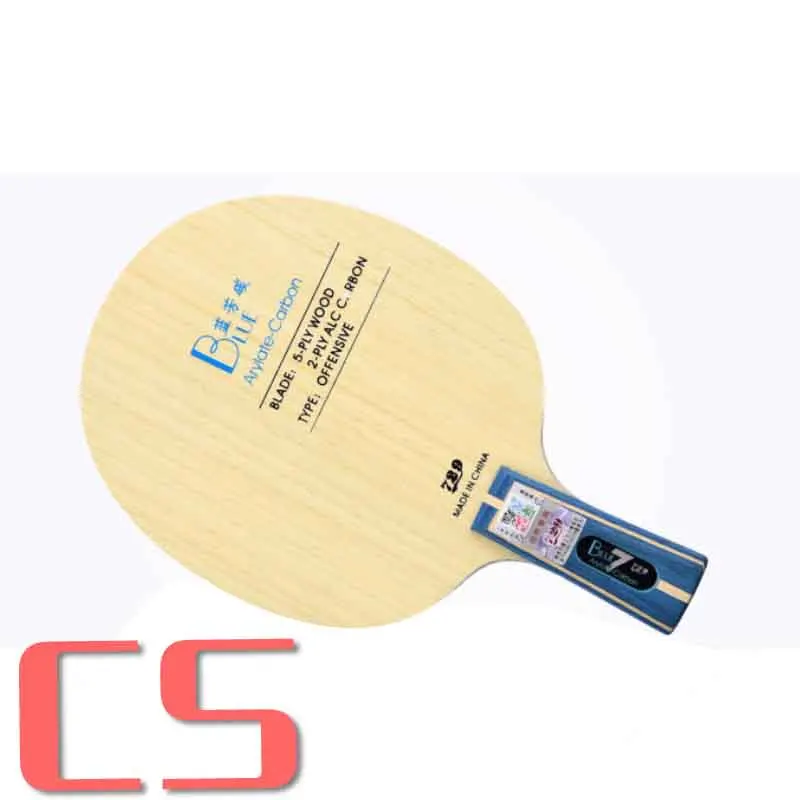 Blue Carbon CS Новая дружба 729 черный синий желтый ALC углеродное лезвие для настольного тенниса обидная ракетка для пинг понга - Цвет: Blue Carbon CS