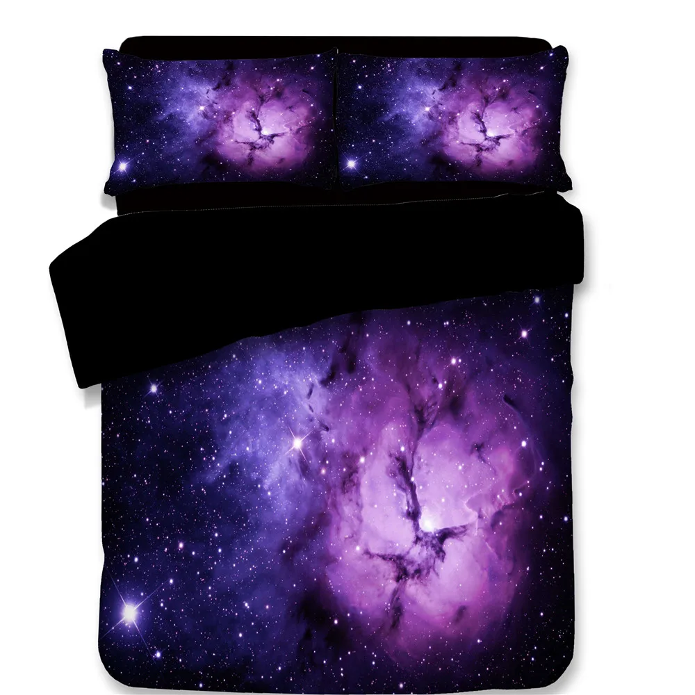 Комплект постельного белья из 3 предметов Мягкая Наволочка с 3D рисунком звезд