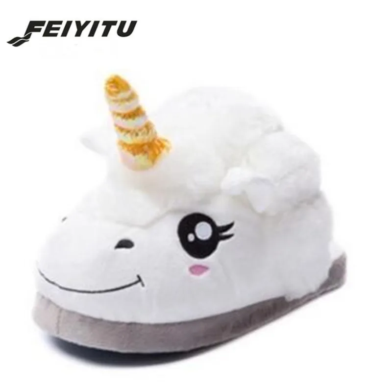 FeiYiTu/милые парные хлопковые тапочки; большие тапочки с желтой уткой; домашние тапочки; зимняя теплая обувь; Zapatillas